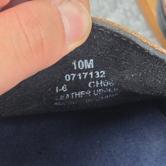 Sperry Mens 10M Top Sider Kiltie Tasseled Two Tone Brown Black Leather Boat Shoe - Picture 12 of 12